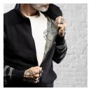Holy Freedom Skull hooded windstop sweat black