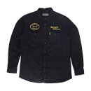 Hemd Baumwolle Motorcycle Storehouse MCS Denim schwarz