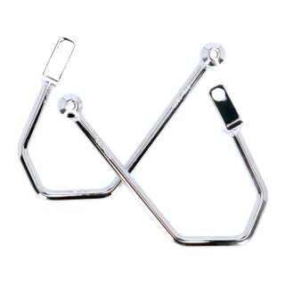 Highway Hawk, saddlebag support kit. Chrome