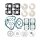Athena, complete motor gasket kit