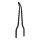 Cycle Visions Twisted Stick sissy bar 18", black