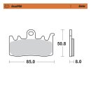 Moto-Master RoadPro front brake pads. Sintered