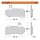Moto-Master RoadPro brake pads. Sintered