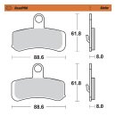 Moto-Master RoadPro front brake pads. Sintered
