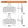 Moto-Master RoadPro front brake pads. Sintered