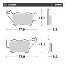 Moto-Master RoadPro rear brake pads. Ceramic