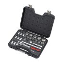 Sonic, combination socket set 1/2, 28-piece. US/SAE sizes