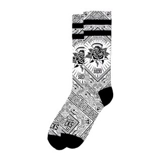 American Socks Bandana rose signature socks