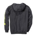Carhartt Sleeve logo hoodie carbon heather