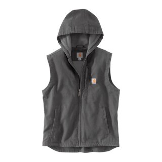 Carhartt Hooded fleece-lined vest gravel