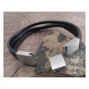 Amigaz Leather 3-Row Adjustable bracelet