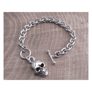 Amigaz Teardrop Toggle Bracelet 7" with Monster Skull