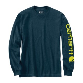 Carhartt Sleeve logo longsleeve blue heather