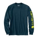 Carhartt Sleeve logo longsleeve blue heather