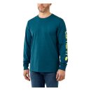 Carhartt Sleeve logo longsleeve blue heather