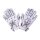 By City Second Skin Tattoo Motorrad Handschuhe Leder weiß