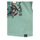Queen Kerosin Snake gril T-shirt lake blue
