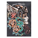 Queen Kerosin Snake gril T-shirt black