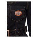 Queen Kerosin Workwear overall black