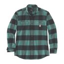 Carhartt Flannel plaid shirt slate green