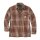 Carhartt Sherpa lined flannel plaid shirt burnt sienna