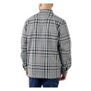 Carhartt Sherpa lined flannel plaid shirt asphalt