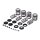 KPMI, valve spring kit. .415" lift. Steel top collars