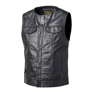 Biker Leder Weste Roland Sands Lewis 74 schwarz