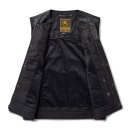 Biker Leder Canvas Weste Roland Sands Temple 74 M