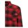 King Kerosin Acidwashed check shirt black/red