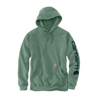 Carhartt Sleeve logo hoodie jade heather