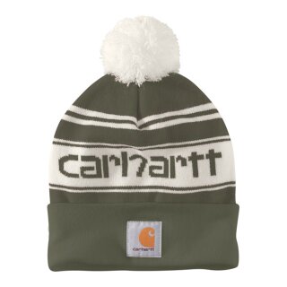 Carhartt Pom-pom logo beanie arborvitae