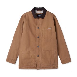 Dickies Duck Canvas Chore jacket stone washed brown duck