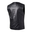 Biker Leder Weste Roland Sands Lewis 74 schwarz lightning