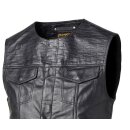 Biker Leder Weste Roland Sands Lewis 74 schwarz lightning