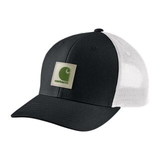 Carhartt Logo patch mesh cap arborvitae