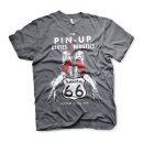 Route 66 Pin-Ups t-shirt dark heather