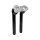 10" Clubstyle Pullback Riser With Silver Clamp Black