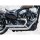 Top Chopp Staggered Exhaust System , Without Heat Shield, Polished Smooth End Cap, 2,5" Polished