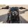 6-Piece Fork Covers with lower Fork Rubbers Long Version, without Cult-Werk Logo, relocated OEM Front Turn Signal Position Gloss Black Powder Coated