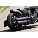 Bobber Rear Fender Clear without Taillight Black Gloss