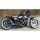 Top Chopp Staggered Exhaust System , Raw Hole Heat Shield, Polished Smooth End Cap, 2,5" Outline