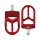 MX V2 Passenger Pegs Red Anodized