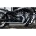 Top Chopp Staggered Exhaust System , Without Heat Shield, Polished Smooth End Cap, 2,5" Polished