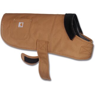 Firm Duck Insulated Dog Chore Coat L Carhartt Brown