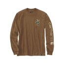 Relaxed Fit Heavyweight Long Sleeve Camo Logo Graphic...