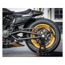 Swing Arm Axle Cover Black Powder Coated