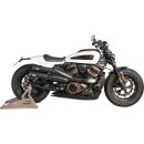 2 in 2 Sportster S Muffler Set Endcap Tracker Carbon Black Ceramic Coated