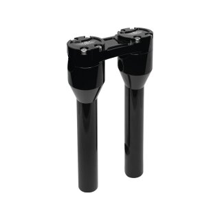 8" Clubstyle Straight Riser With Black Clamp Black