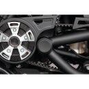 Smooth Swing Arm Axle Cover without Ricks Logo Black Satin